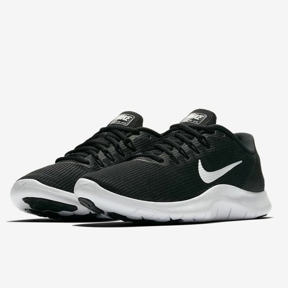 nike flex rn 2018 black white